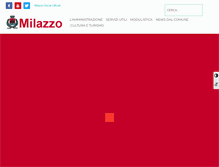 Tablet Screenshot of comune.milazzo.me.it
